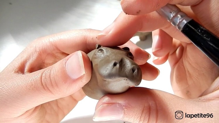 Miniature Hippopotamus Sculpture - DIY Clay Tutorial - Part 1