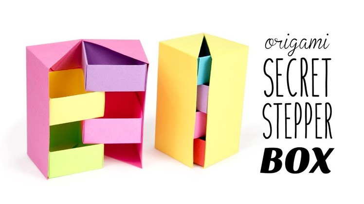 Origami Secret Stepper Box Tutorial ♥︎ DIY ♥︎ Paper Kawaii