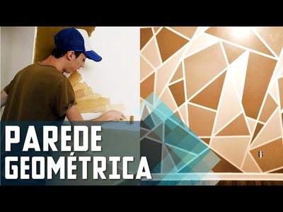Parede Geométrica - DIY TUTORIAL (Fácil) #VEDA6