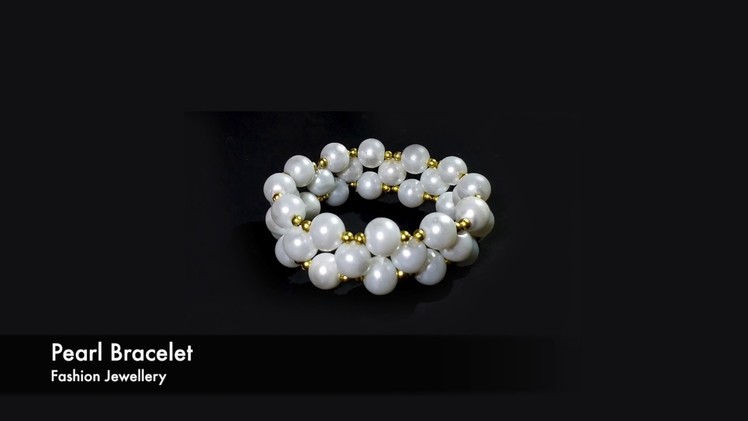 Pearl Bracelet Making Tutorial Quick And Easy DIY Fashion  Jewellery
