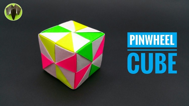 Pinwheel Cube - DIY | Modular Origami | Tutorial | Paper - 759