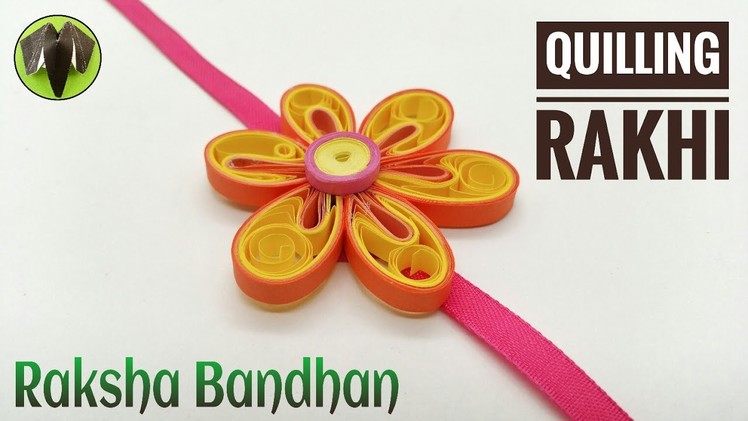 Quilling Flower Rakhi for Raksha Bandhan(Design 13) - DIY Tutorial by Paper Folds - 738