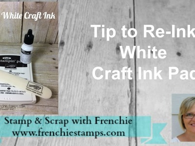 Re Ink white craft ink pad