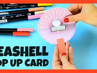 Seashell Pop Up Paper Craft for Kids With Template