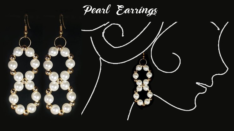 Simple Pearl Earrings Tutorial Quick And Easy DIY