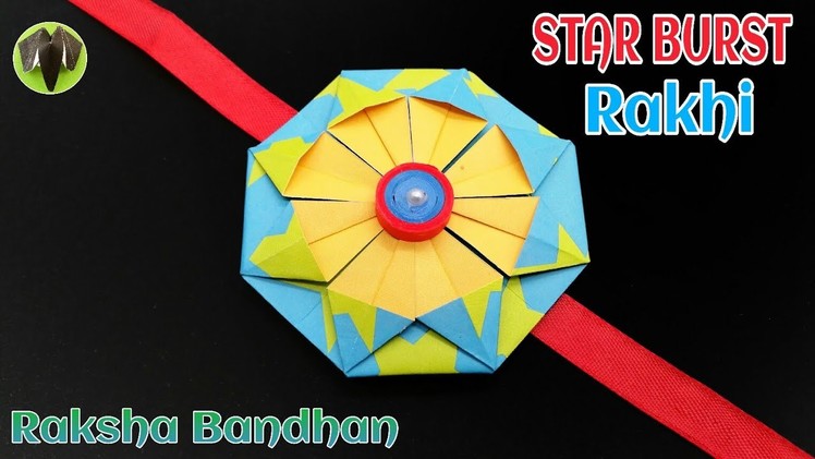 Star Burst Rakhi for Raksha Bandhan (Design 28) - राखी |DIY | Handmade | Tutorial | Origami - 770