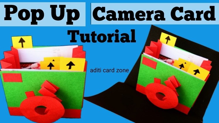 Unique Instax card tutorial | Pop up card tutorial | Diy card | Camera card tutorial | Diy scrapbook