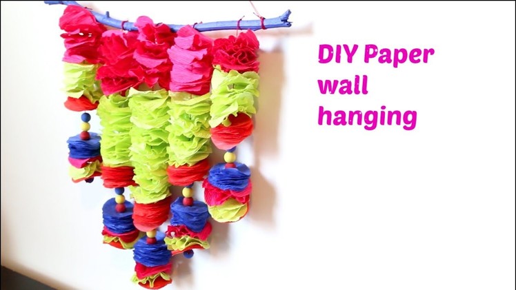 Wall Hanging With Paper | Crepe Paper Craft | Wall Decor | Inspiration Kidzone