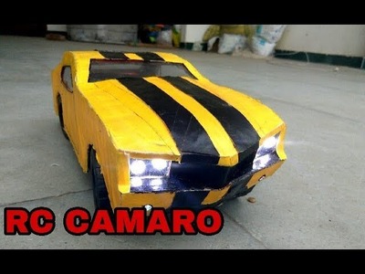 WOW! AMAZING RC CAMARO FIFTH GENERATION | DIY | how to make | American muscle car | with cardboard