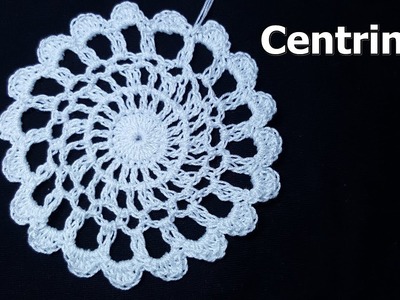 Centrino facilissimo all'uncinetto - crochet tutorial very easy - tutorial per principianti