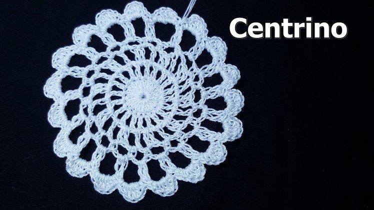 Centrino facilissimo all'uncinetto - crochet tutorial very easy - tutorial per principianti