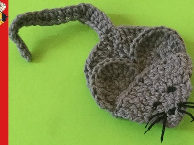 Crochet Applique Tutorial - How to make a crochet mouse