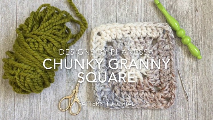 Crochet Chunky Granny Square Tutorial