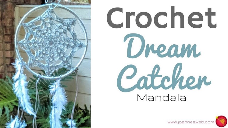 Crochet Dream Catcher Mandala - Dorm Room Decor - DIY Home Decor