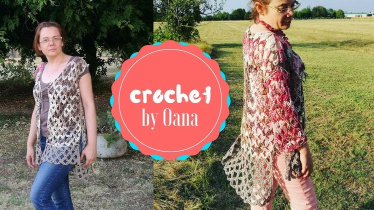 Crochet fast&easy cardigan by Oana