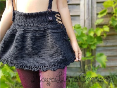 Crochet festival mini skirt tutorial