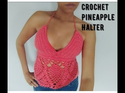 Crochet Pinneapple Festival top