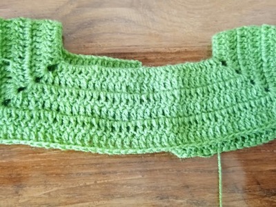 Crochet solid granny yoke pattern for all sizes