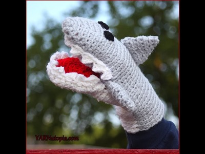 Crochet Tutorial: Great White Shark Hand Puppet