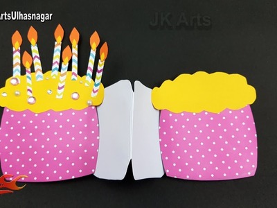 DIY Birthday Cake Squash Card Tutorial | JK Arts 1258