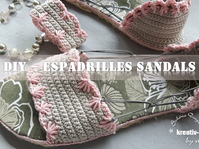 DIY Espadrilles- Crochet Sandals on Sisal Soles - Street Shoes - How To