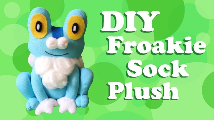 ❤ DIY Froakie Sock Plush! How To Make A Cute Pokemon Plushie! ❤
