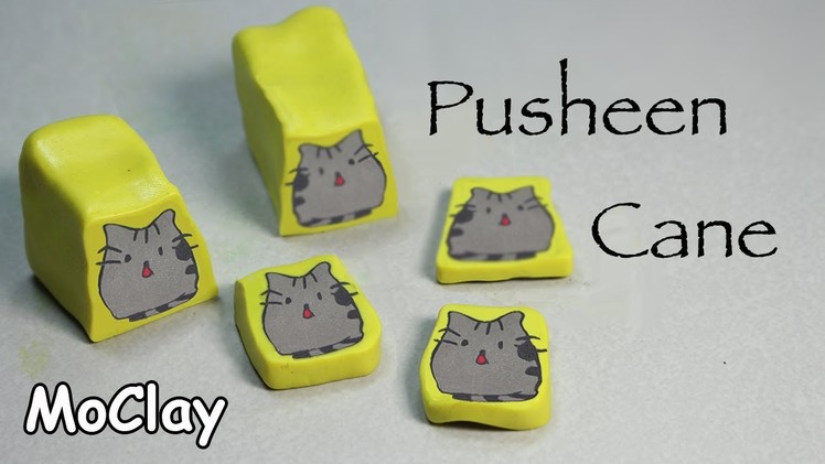 Diy - How to make a Pusheen cat polymer clay cane