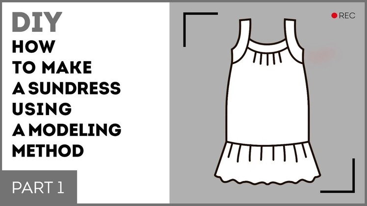 DIY: How to make a sundress using a modeling method. Making a white sundress. Sewing tutorial.