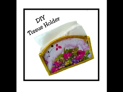 DIY : How to make Tissue holder at home using cardboard