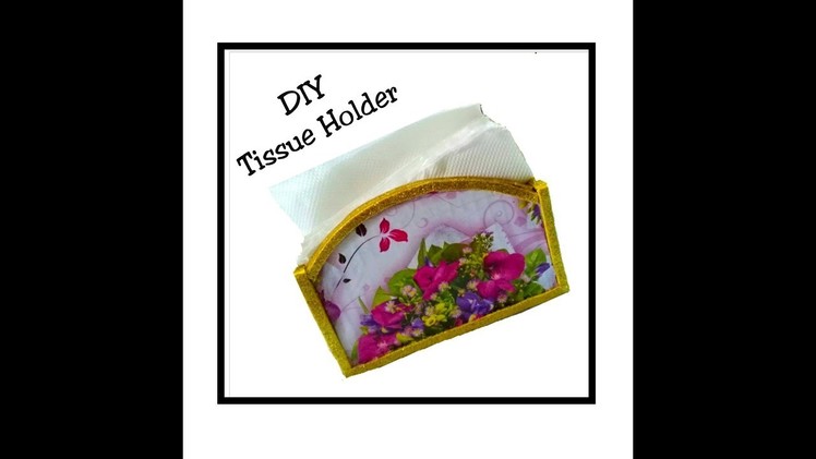 DIY : How to make Tissue holder at home using cardboard