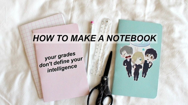 DIY Notebooks.Yuri on Ice.Aesthetic.How to Make a Notebook.Travelers Notebook Insert