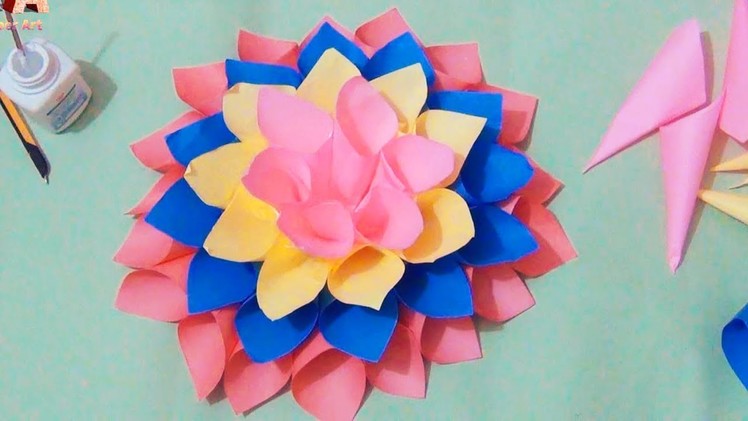 DIY Room Decor with Amazing Dahlia Flower | DIY Crafts | Home Decor Project | Great Paper Art
