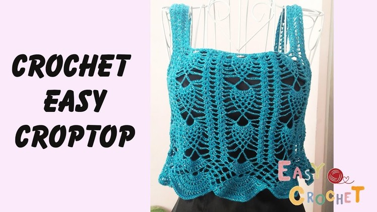 Easy crochet: Crochet easy croptop Part 1
