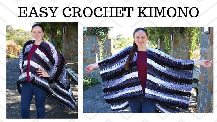 Easy Crochet Kimono - Crochet Cardigan