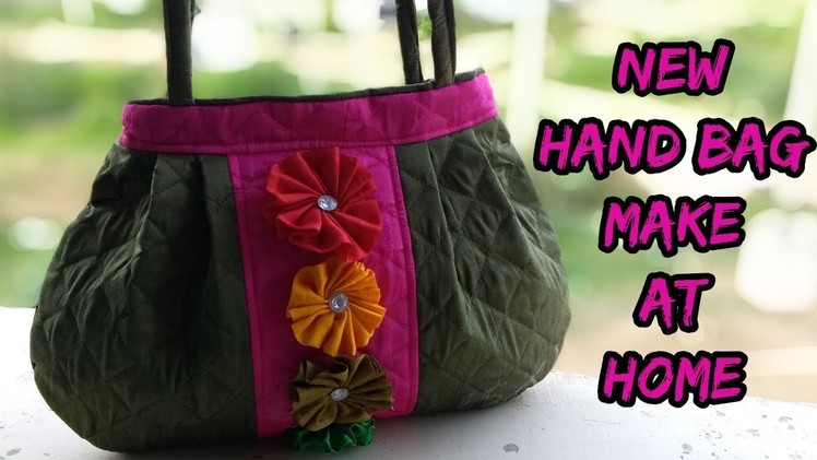 Handbag new stylish make at home.cutting and sewing.how to make hand bag at home.