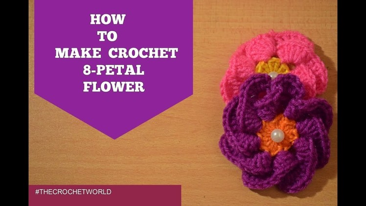 HOW TO A CROCHET 3D FLOWERS