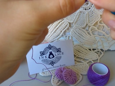 How to create the Grape Bullion Romanian Point Lace Style Part Two