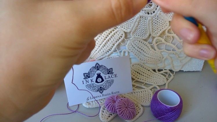 How to create the Grape Bullion Romanian Point Lace Style Part Two