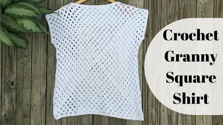 How to Crochet a Granny Square Shirt