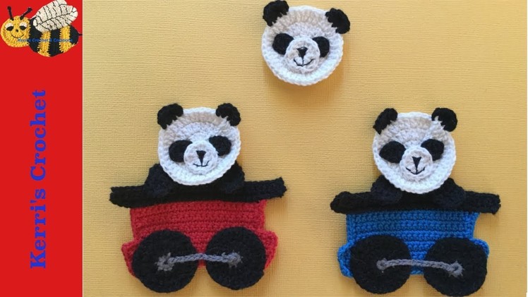 How to crochet a Panda Face (Train series part 6)