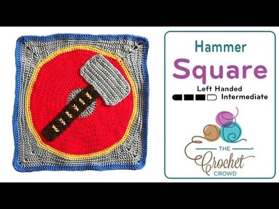 How to Crochet Action Packd Hammer Square: 18" x 18"