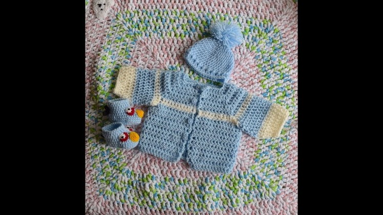 How to Crochet baby sweater.cardigan