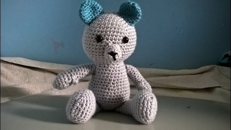 How to crochet basic bear legs