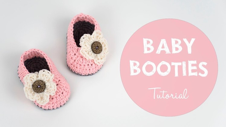 How To Crochet Cute And Easy Crochet Baby Booties | Croby Patterns