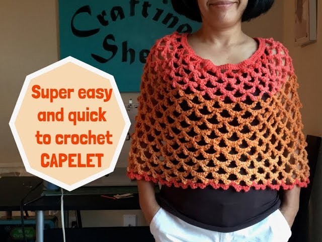 How to crochet easy CAPELET