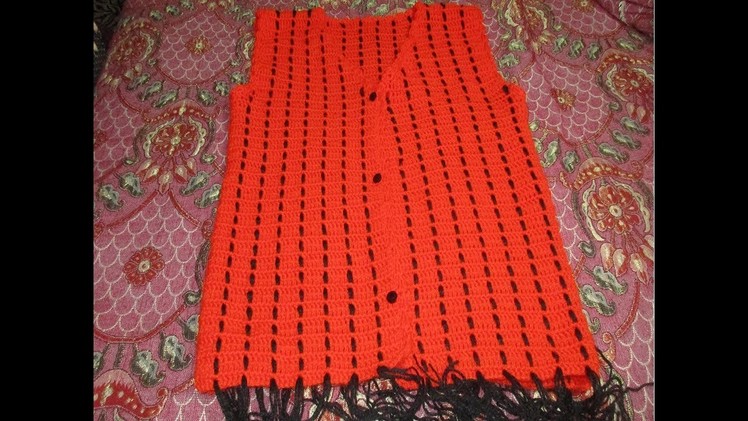 How to crochet easy jacket [In HINdi]