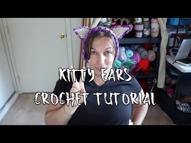 How to Crochet Kitty Cat Ears Tutorial | Beginner Friendly | Last Minute Costume