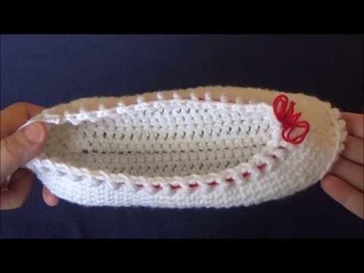 How To Crochet Slippers, Lilu's Handmade Corner Video # 164