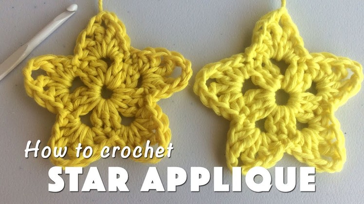 How To Crochet Star Applique