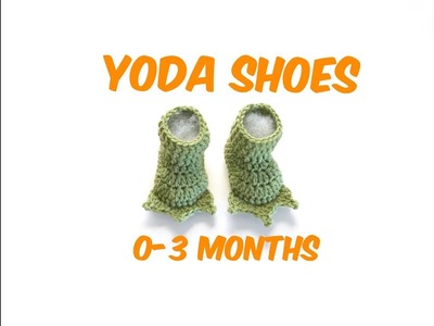 How to Crochet Yoda Feet shoes. baby shoes (0-3 months)